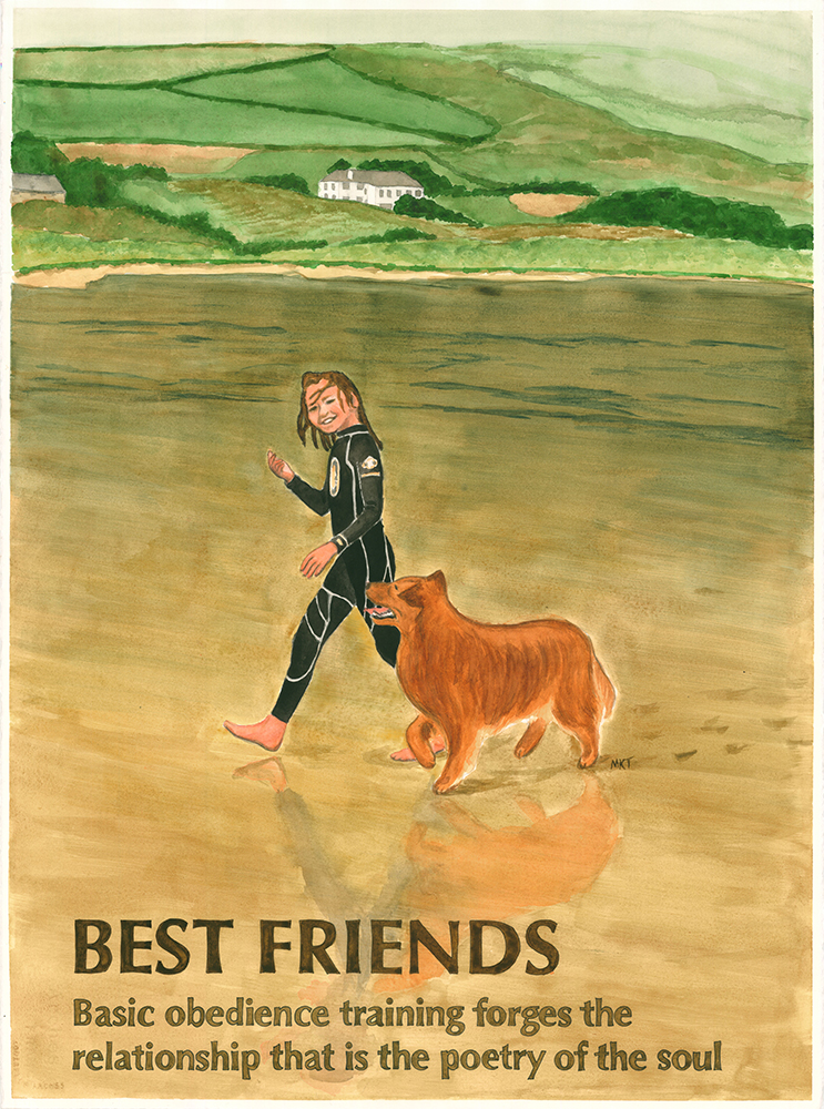 Best Friends Watercolor by Marsha Tufft
